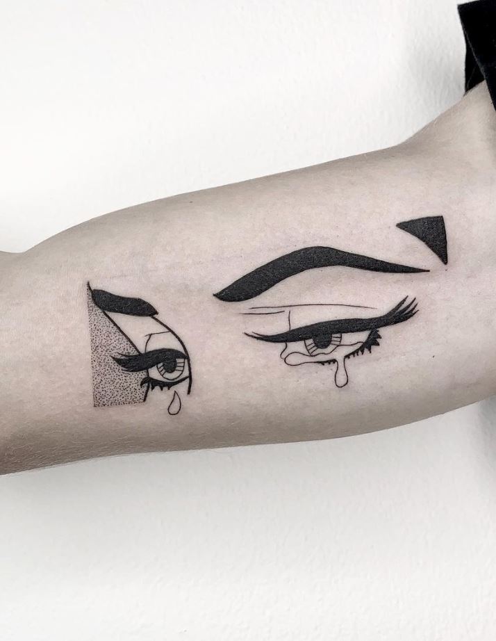 Crying Eyes Tattoo