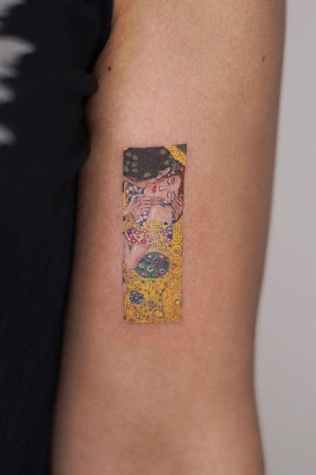 Gustav Klimt The Kiss Tattoo