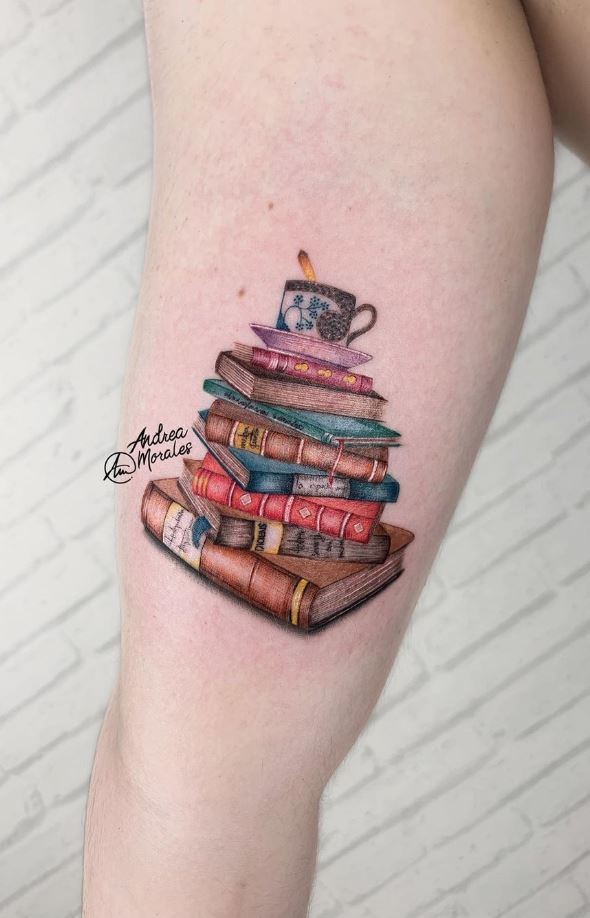 Marvelous Book Tattoo