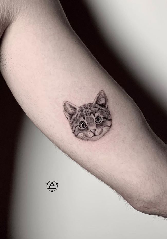 Small Cat Tattoo | InkStyleMag