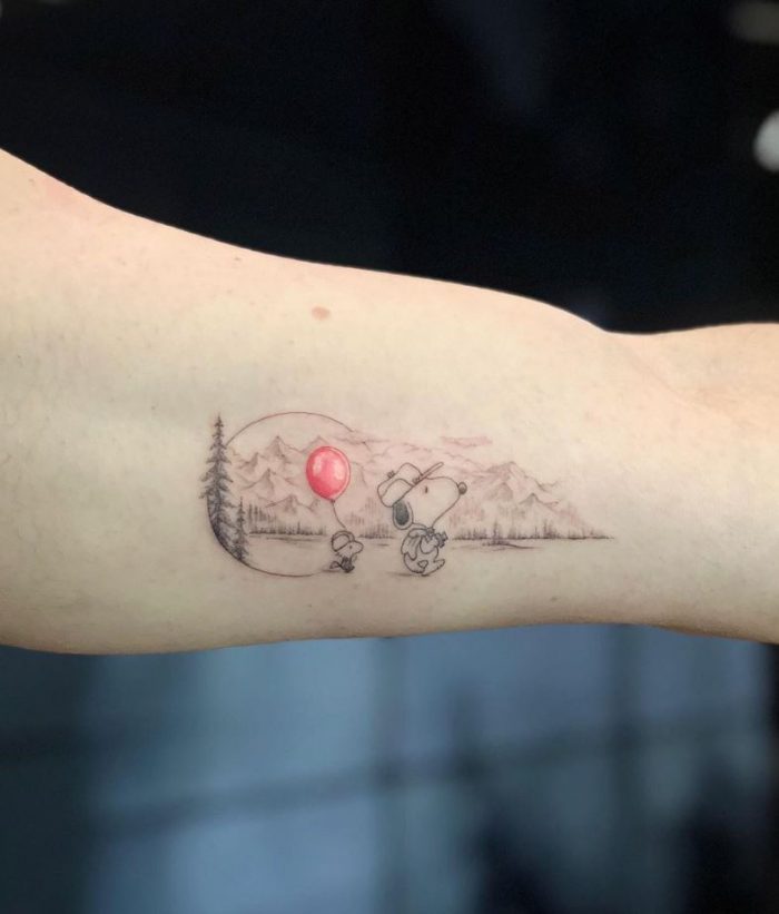 Wunderschne Snoopy Tattoo Vorlagen Ebenbild