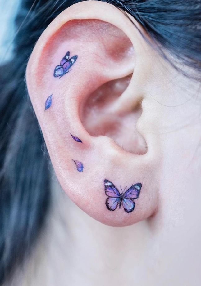 Tiny Butterflies Tattoo