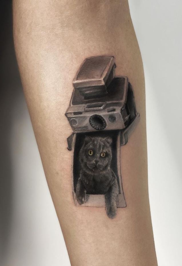 Cat Photo Tattoo
