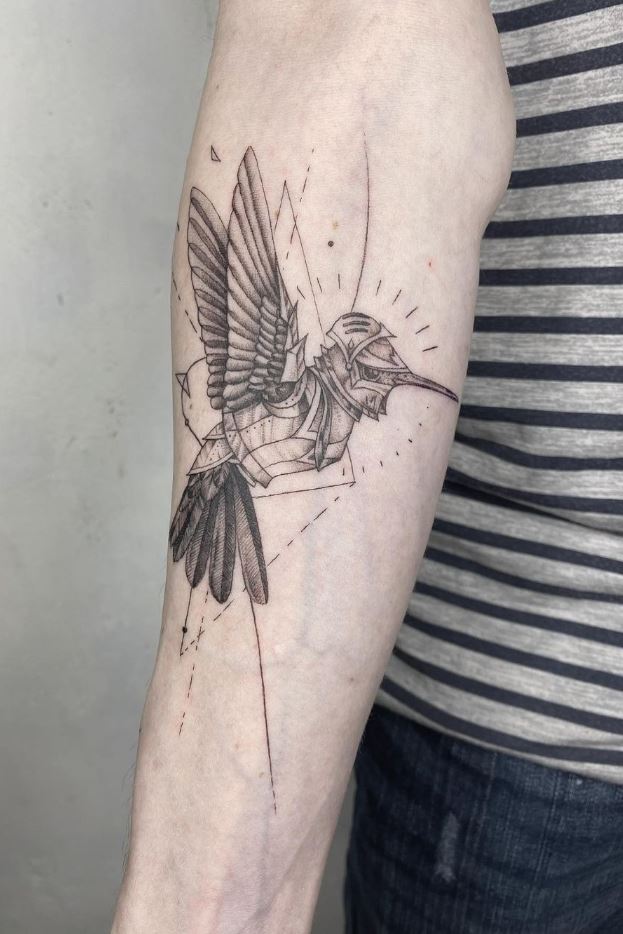 Armored Hummingbird Tattoo