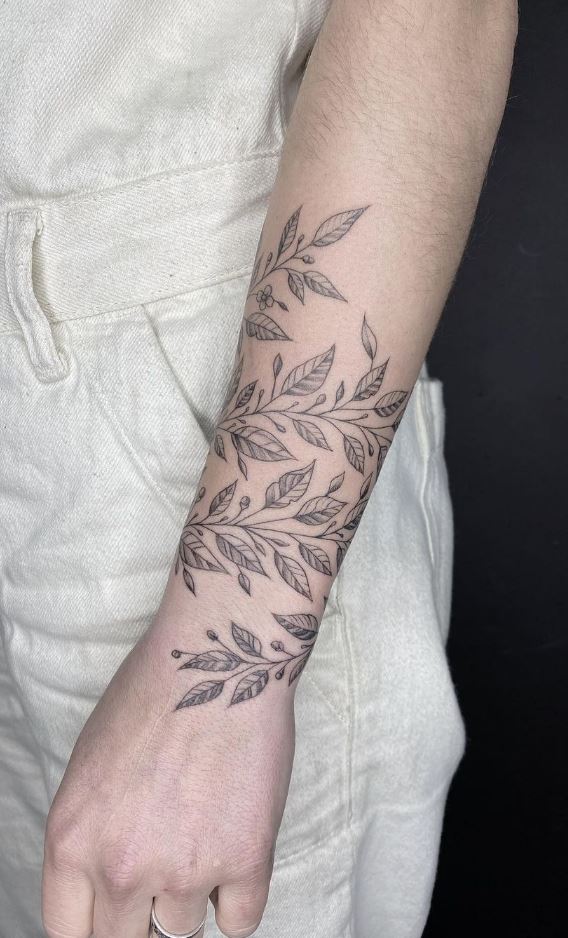 Black Leaves Tattoo