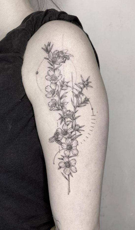 Manuka Flower Tattoo