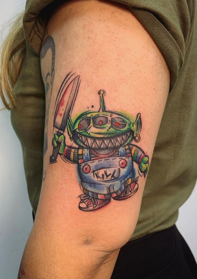 Alien Chucky Tattoo