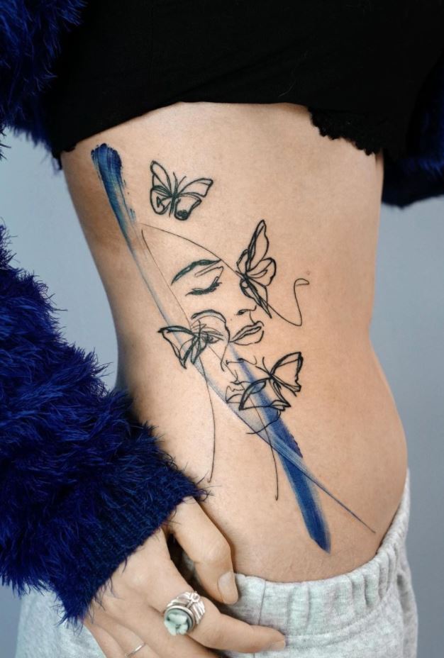 Butterfly Girl Tattoo