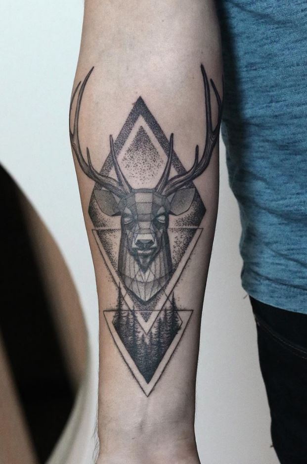 Stunning Deer Tattoo