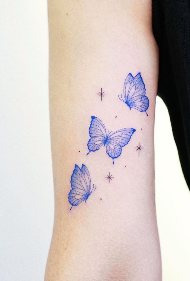 Blue Butterflies Tattoo