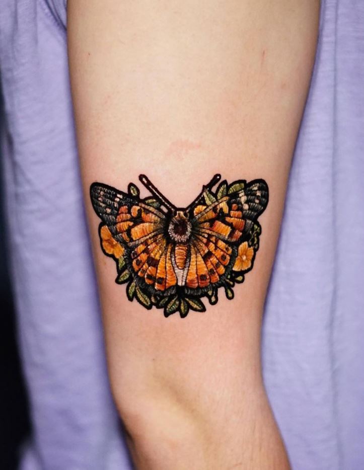 Butterfly Patch Tattoo