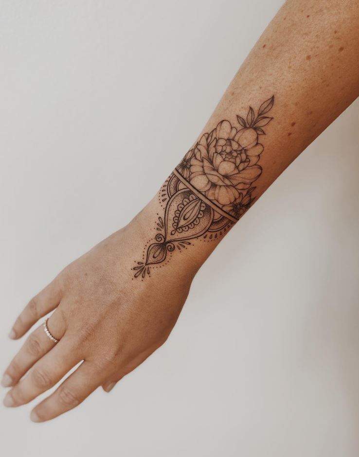 Ornamental Wrist Tattoo