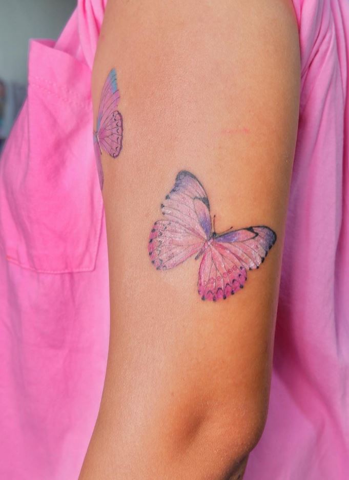 Awesome Butterflies Tattoo