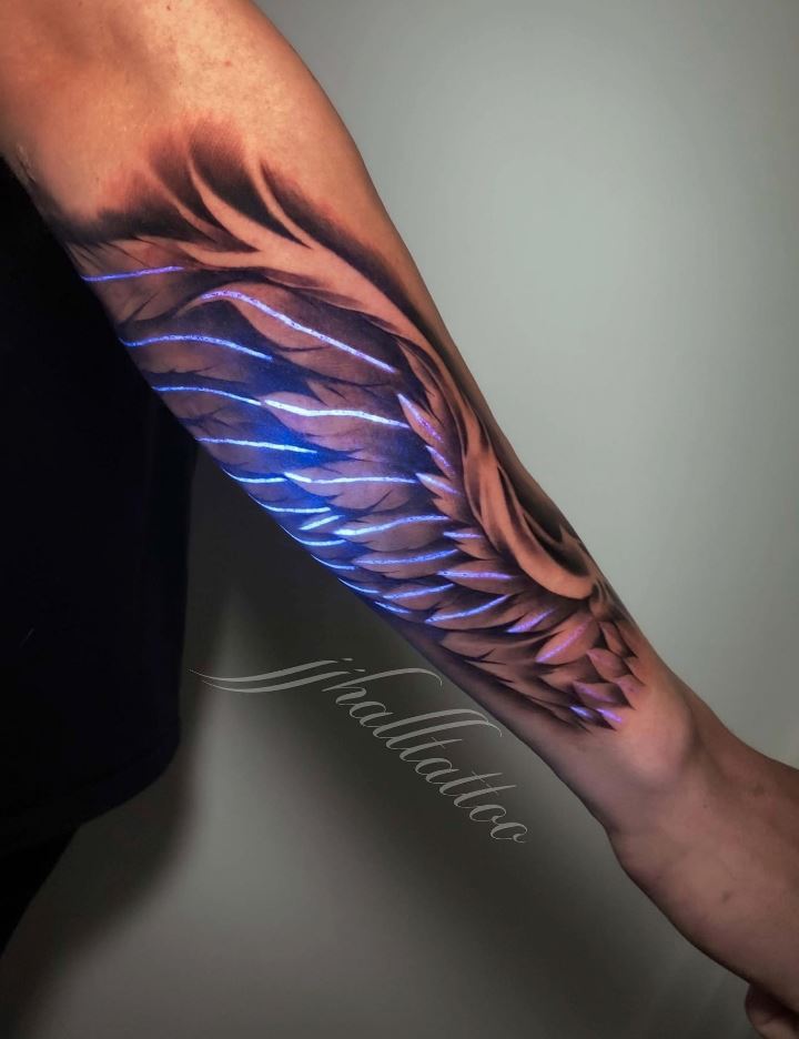 UV Wings Tattoo