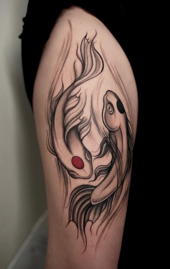 Beautiful Yin And Yang Tattoo