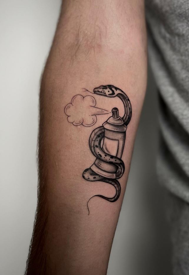 Funny Snake Tattoo