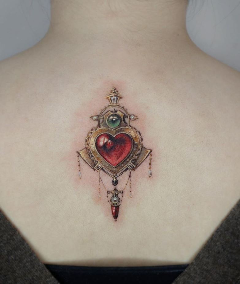 Heart Pendant Tattoo