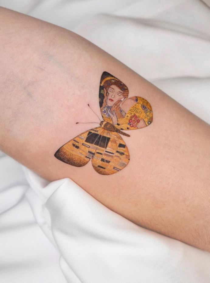 Klimt’s Butterfly Tattoo