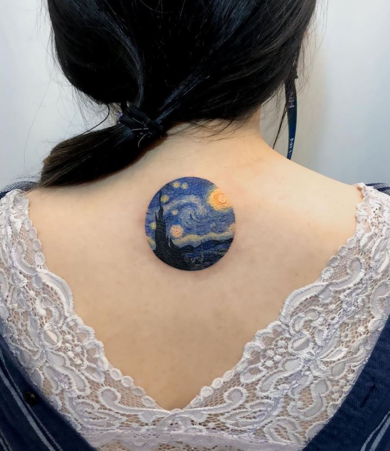 InkStyleMag features The Starry Night tattoo