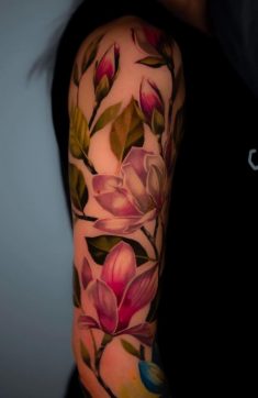 Magnolia Flower Tattoo | InkStyleMag