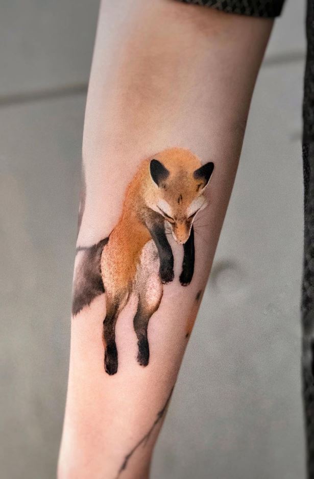 Awesome Fox Tattoo