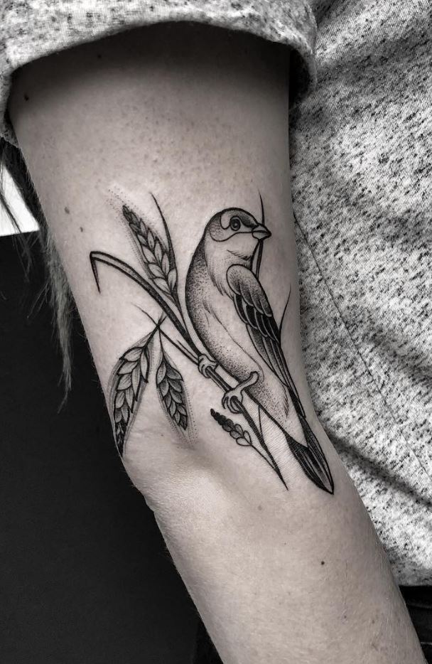 Cute Bird Tattoo