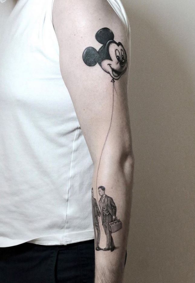 Mickey Balloon Tattoo | InkStyleMag