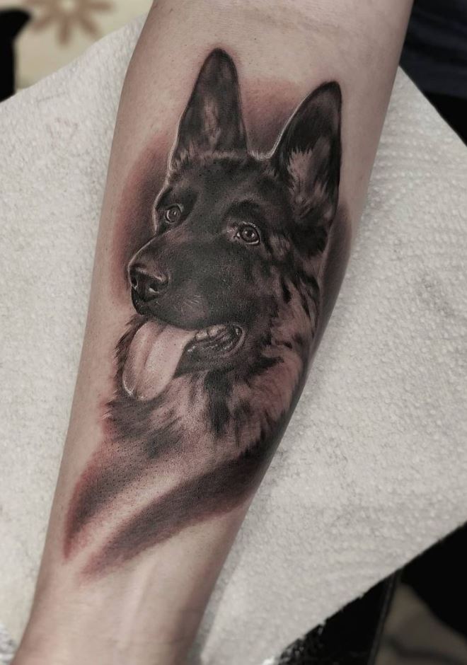 Outstanding Dog Tattoo