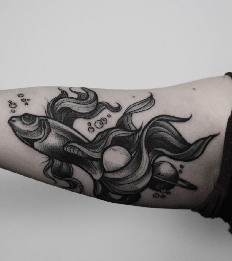 Space Fish Tattoo