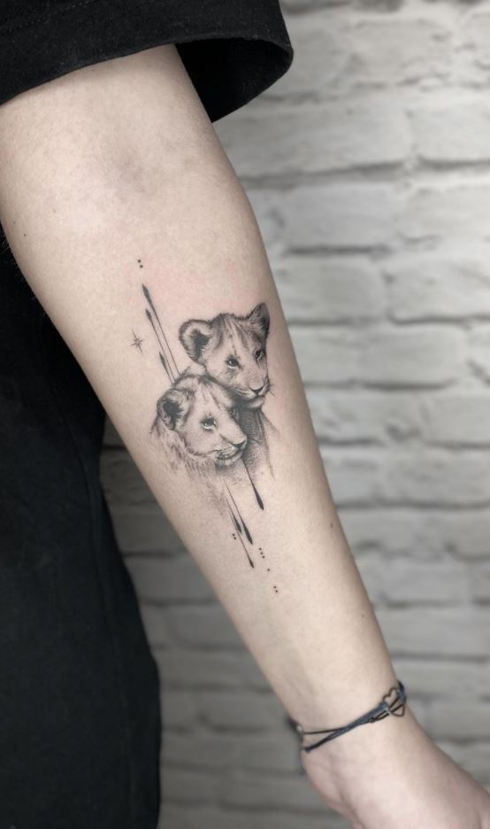 Baby Lions Tattoo