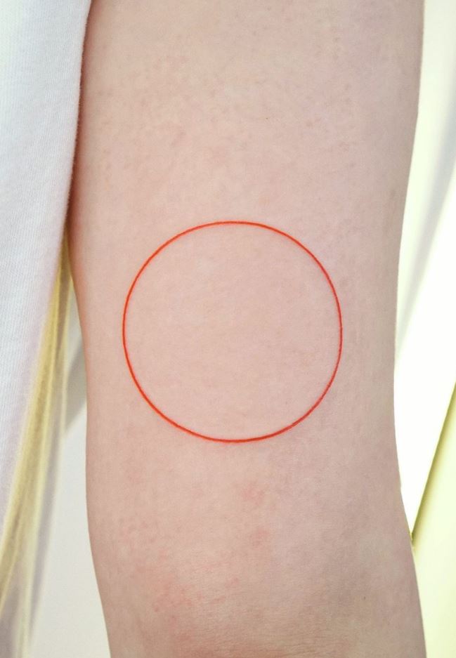 Red Circle Tattoo