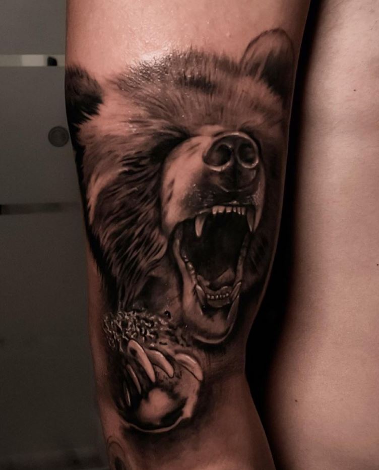 Remarkable Bear Tattoo | InkStyleMag