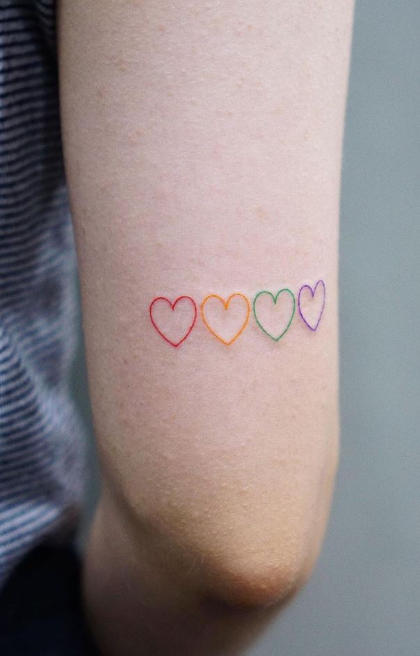 Tiny Hearts Tattoo