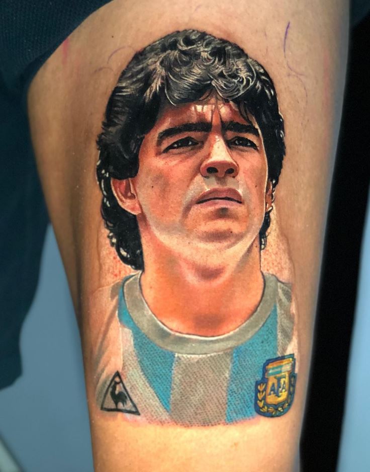Remarkable Maradona Tattoo