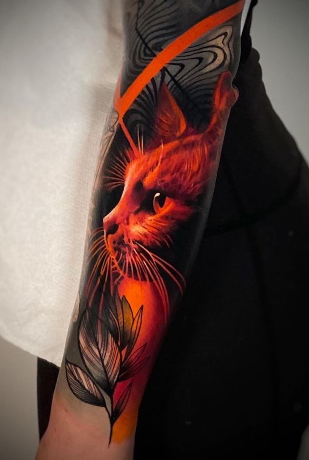 Legendary Cat Tattoo